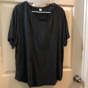 Gray and silver luxe t-shirt, Old Navy XXL